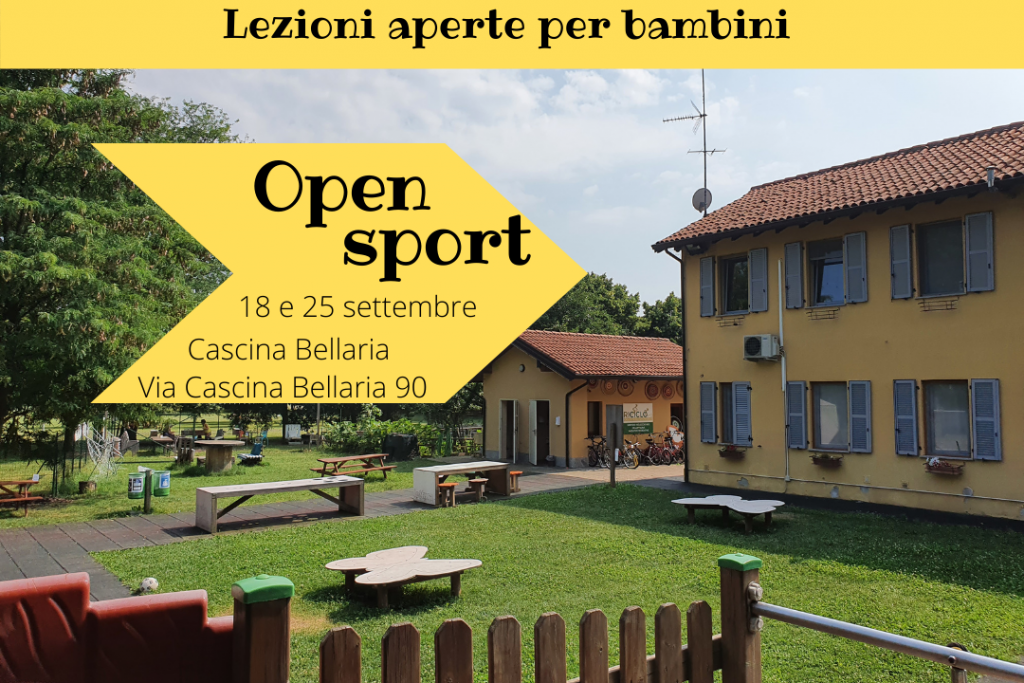 Open sport - lezioni aperte per bambini in Cascina Bellaria