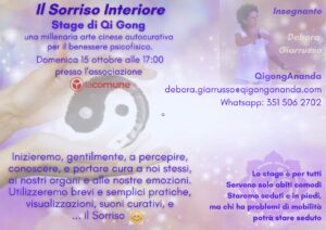 Stage di Qi Gong 15 ottobre